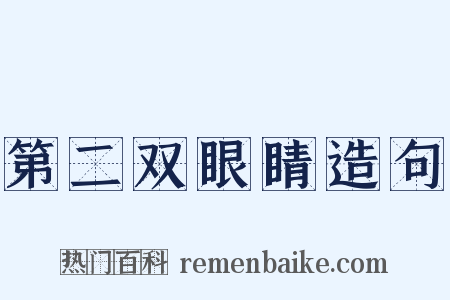 第二双眼睛造句是什么意思的图片